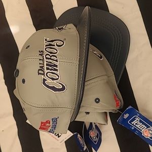 Dallas cowboys vintage leather ball cap hat